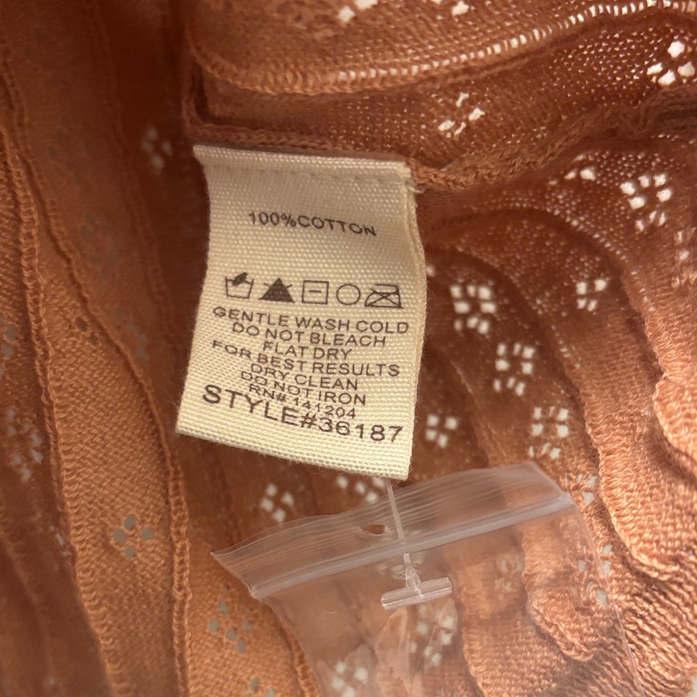 Hem & Thread Rust Long Sleeve Top - Picture 2 of 3